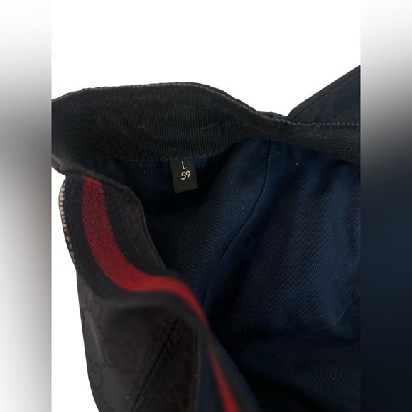 Gucci GG Nylon Baseball Cap, Navy - Picture 8 of 9